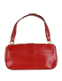 Gancini Flap Shoulder Bag, &pound;180, Handbags, Red, Leather, Back view
